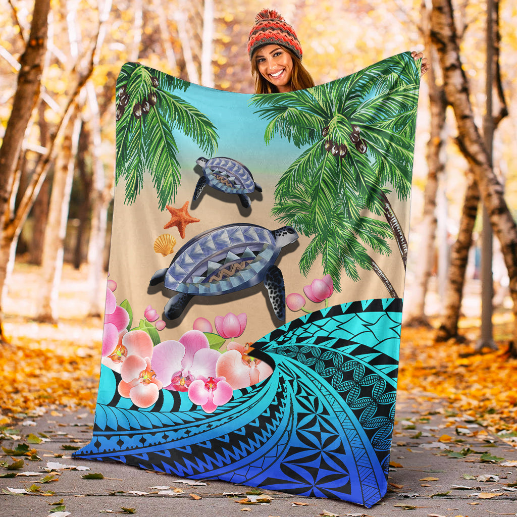 polynesian-turtle-coconut-tree-and-orchids-premium-blanket-lt14