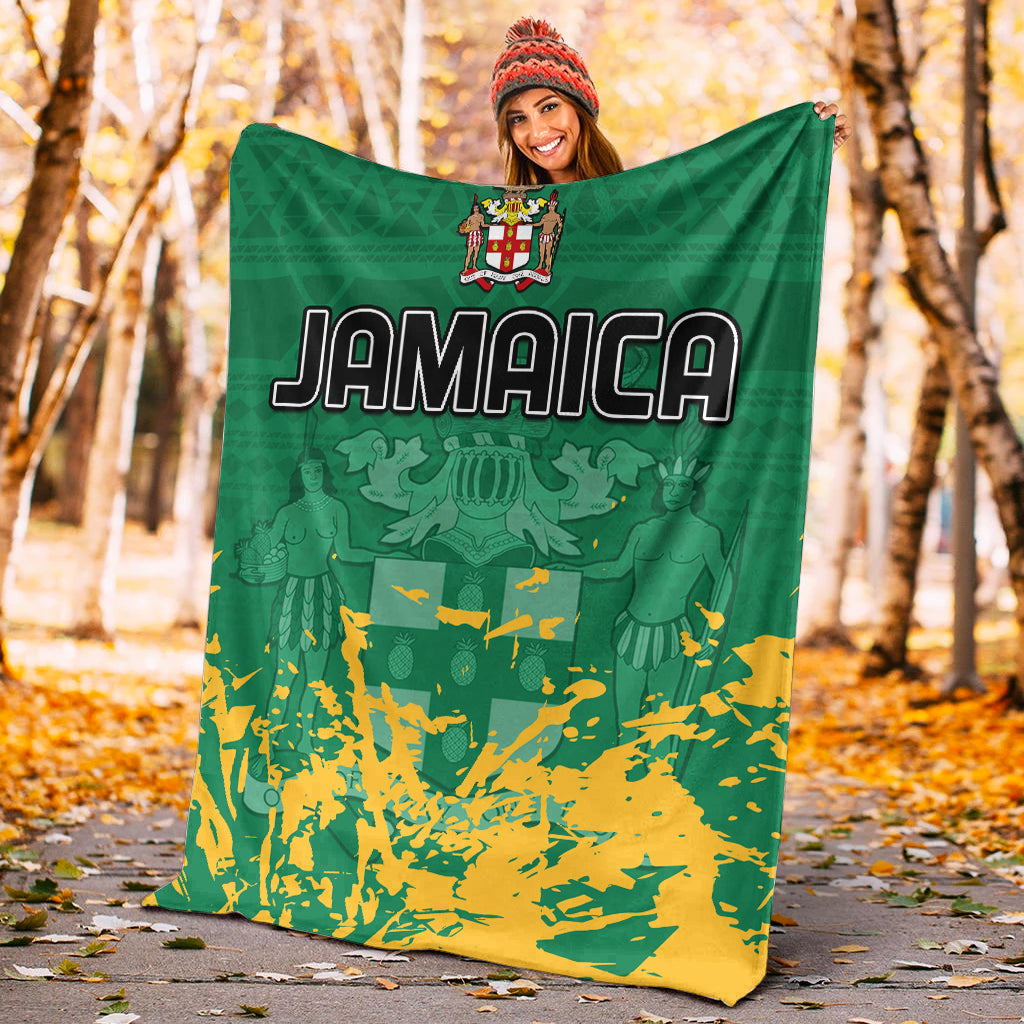 jamaica-athletics-premium-blanket-jamaican-flag-with-african-pattern-sporty-style