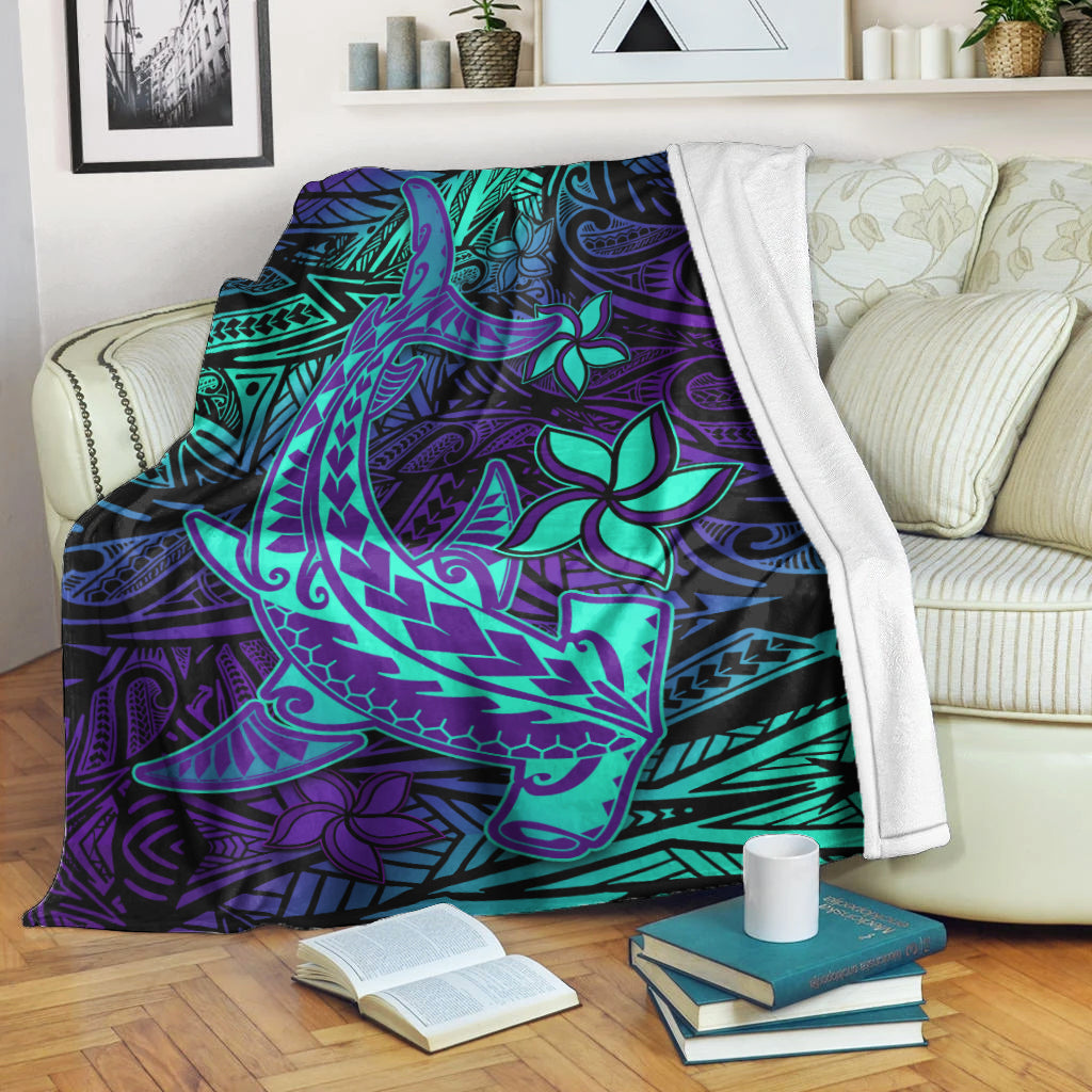 polynesian-permium-blanket-purple-paradise-hawaiian-tribal-hammerhead-shark-lt14
