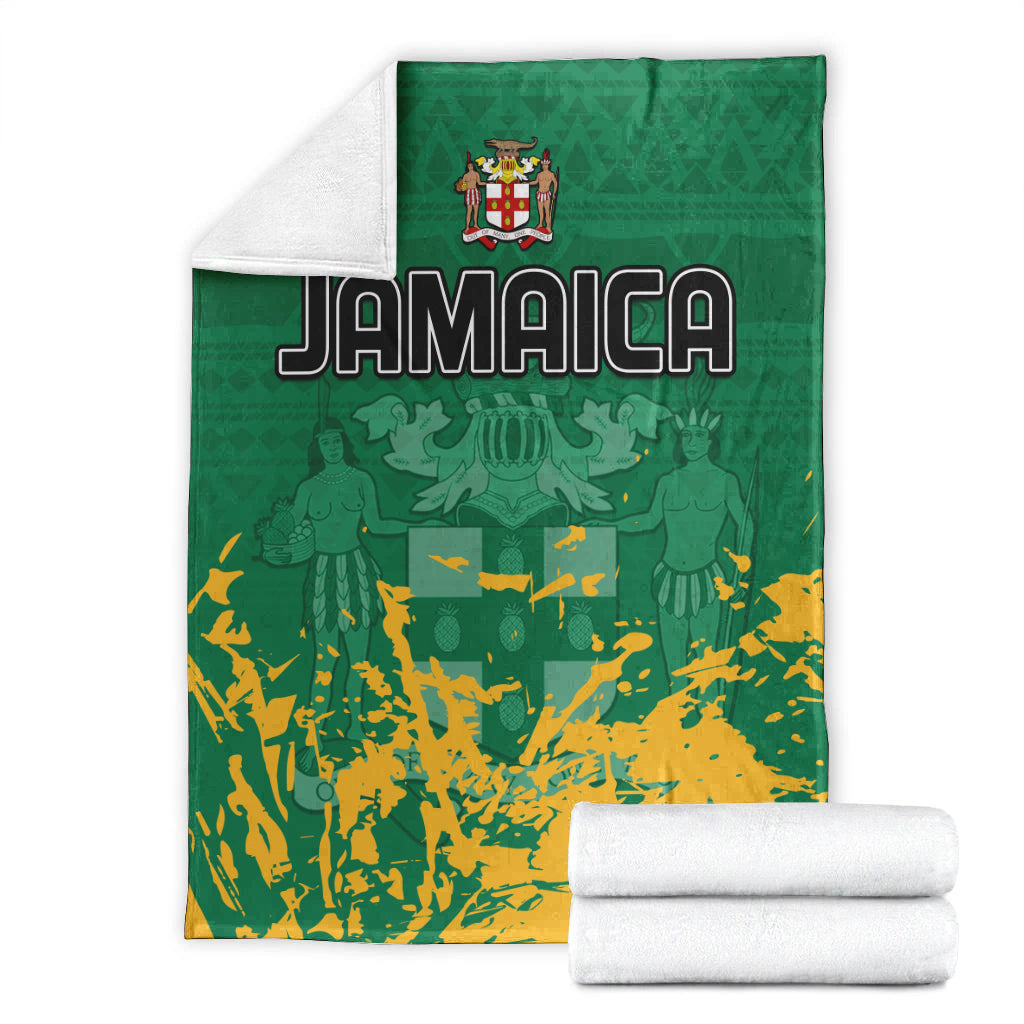jamaica-athletics-premium-blanket-jamaican-flag-with-african-pattern-sporty-style