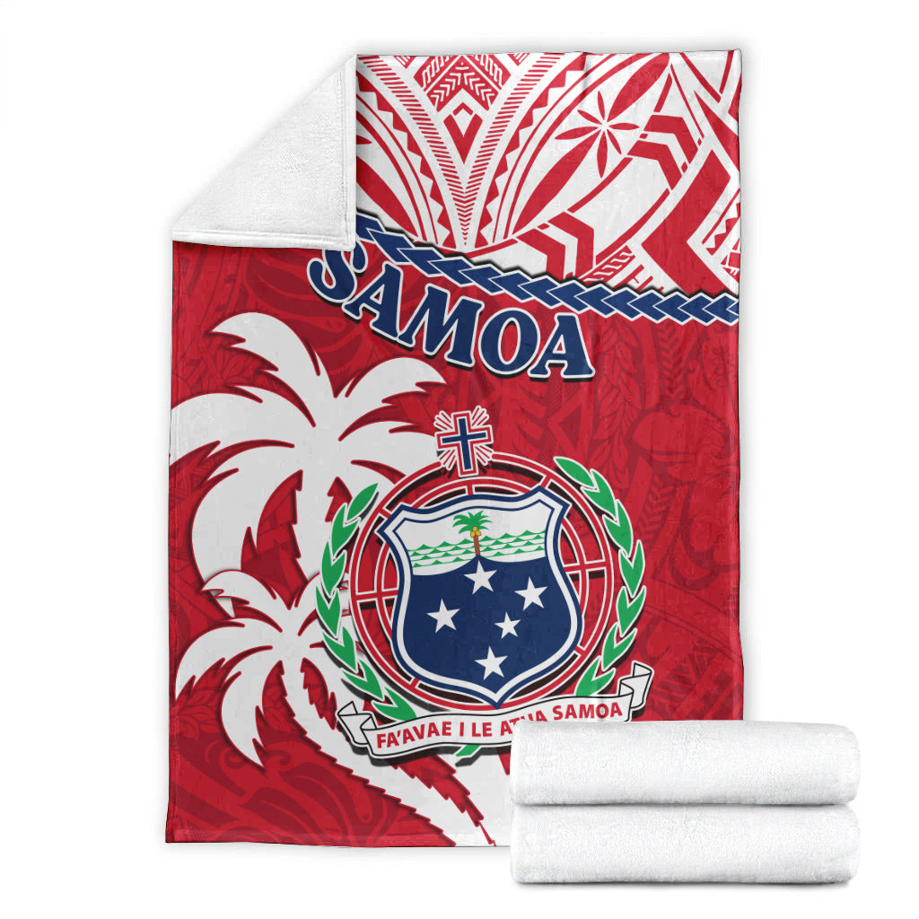 samoa-premium-blanket-samoan-coat-of-arms-with-coconut-red-style