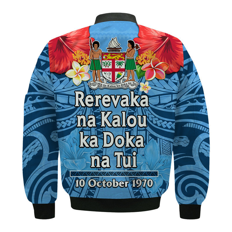 Fiji 1970 Bomber Jacket Happy 52 Years Independence Anniversary - Wonder Print Shop