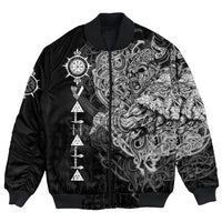 Viking Viking Warrior Valhalla Bomber Jacket Style Vegvisir RLT12 - Wonder Print Shop