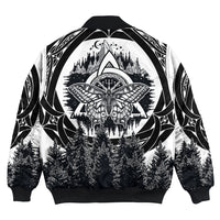 Viking Butterfly Style Celtic Of Pine Forest Bomber Jacket RLT12 - Wonder Print Shop