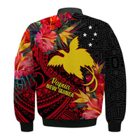 Custom Personalised Papua New Guinea Bomber Jacket Bird of Paradise LT13 - Wonder Print Shop