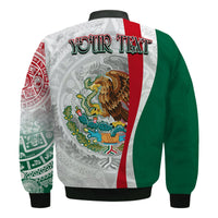 Custom Personalised Mexico Bomber Jacket Mexican Eagles Aztec Pattern LT13 - Wonder Print Shop