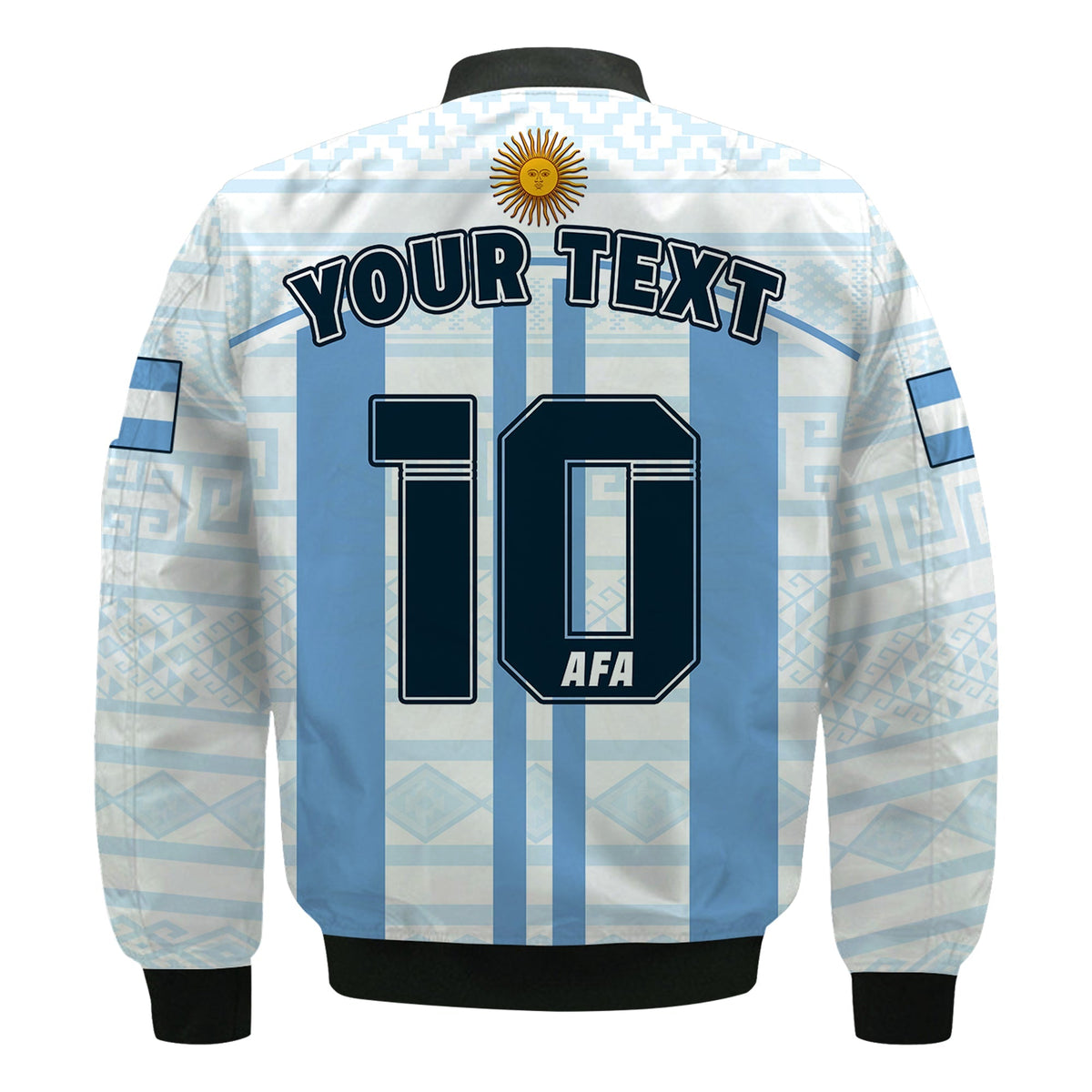(Custom Text And Number) Argentina Football 2022 Bomber Jacket Vamos La Albiceleste - Wonder Print Shop