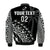 Custom Text And Number Fiji Rugby Bomber Jacket Fijian Cibi Dance Tapa Pattern Black - Wonder Print Shop