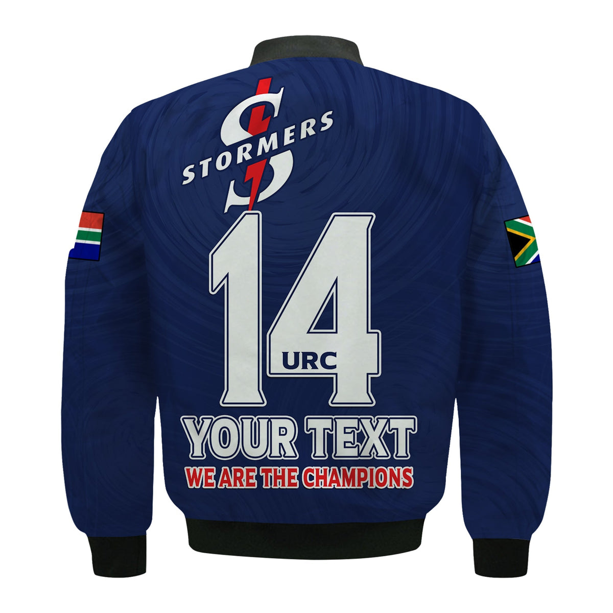 (Custom Text And Number) Stormers South Africa Rugby Bomber Jacket We Are The Champions URC Unity - Wonder Print Shop