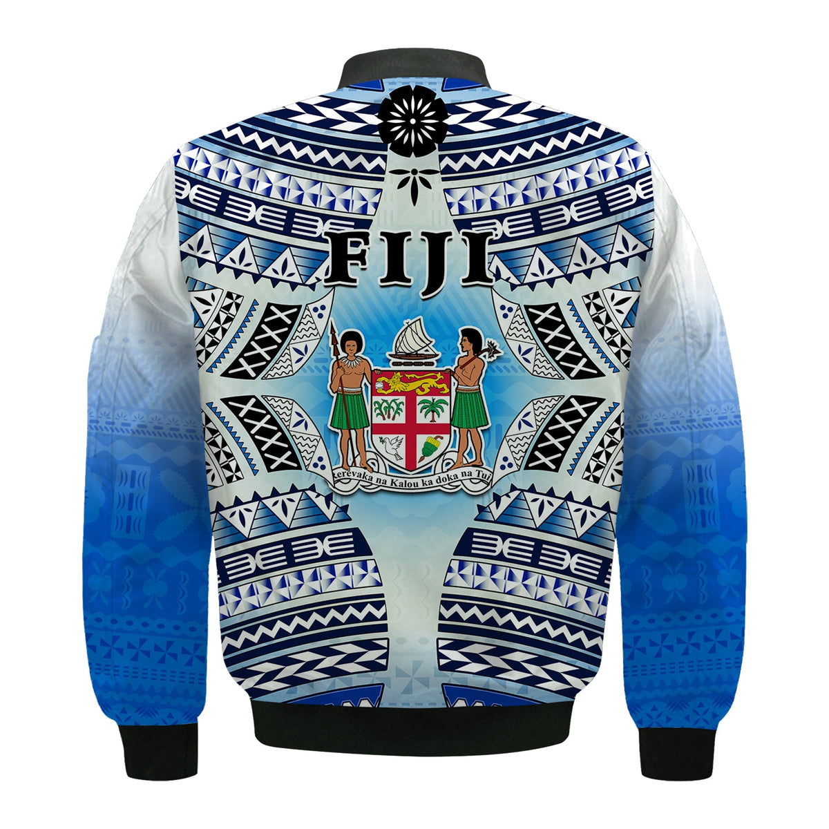 Fiji Bomber Jacket Kaiviti Fijian Special Tapa Pattern - Wonder Print Shop