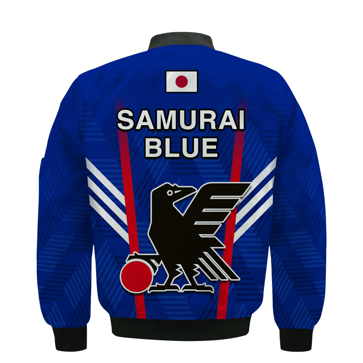 Japan Football Bomber Jacket Samurai Blue World Cup 2022 - Wonder Print Shop