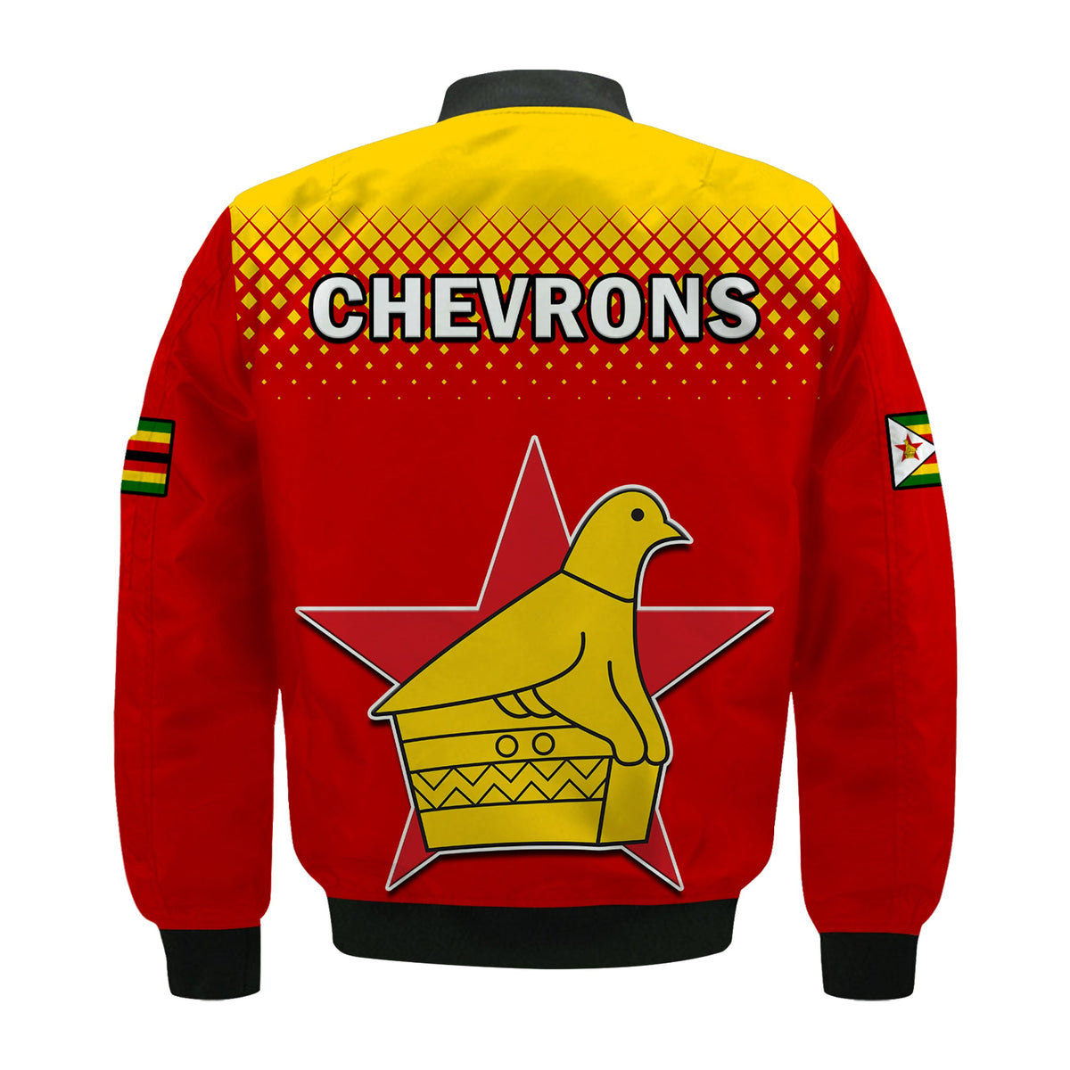 Zimbabwe Cricket Bomber Jacket The Chevrons ODI Style - Wonder Print Shop
