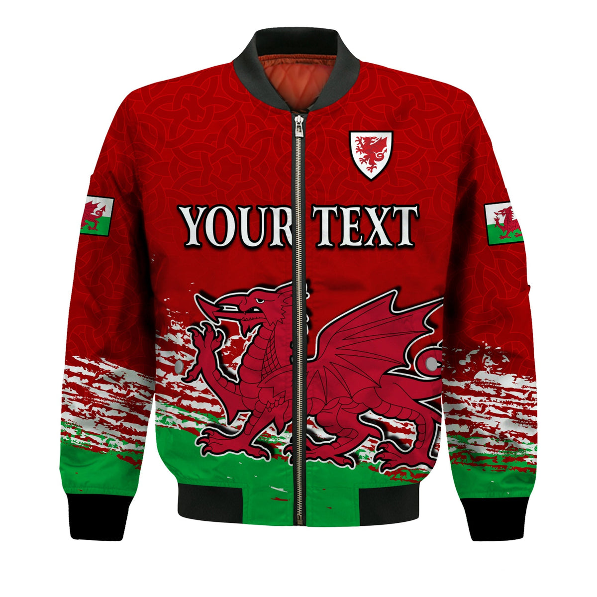 (Custom Personalised) Wales Football 2022 Bomber Jacket Come On CYMRU The Red Wall LT13 - Wonder Print Shop