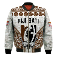 Custom Text and Number Fiji Rugby Bati Bomber Jacket Proud Tapa Pattern LT13 - Wonder Print Shop