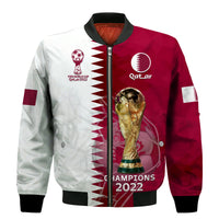 Qatar Football Bomber Jacket Annabi Champions Proud WC 2022 - Wonder Print Shop