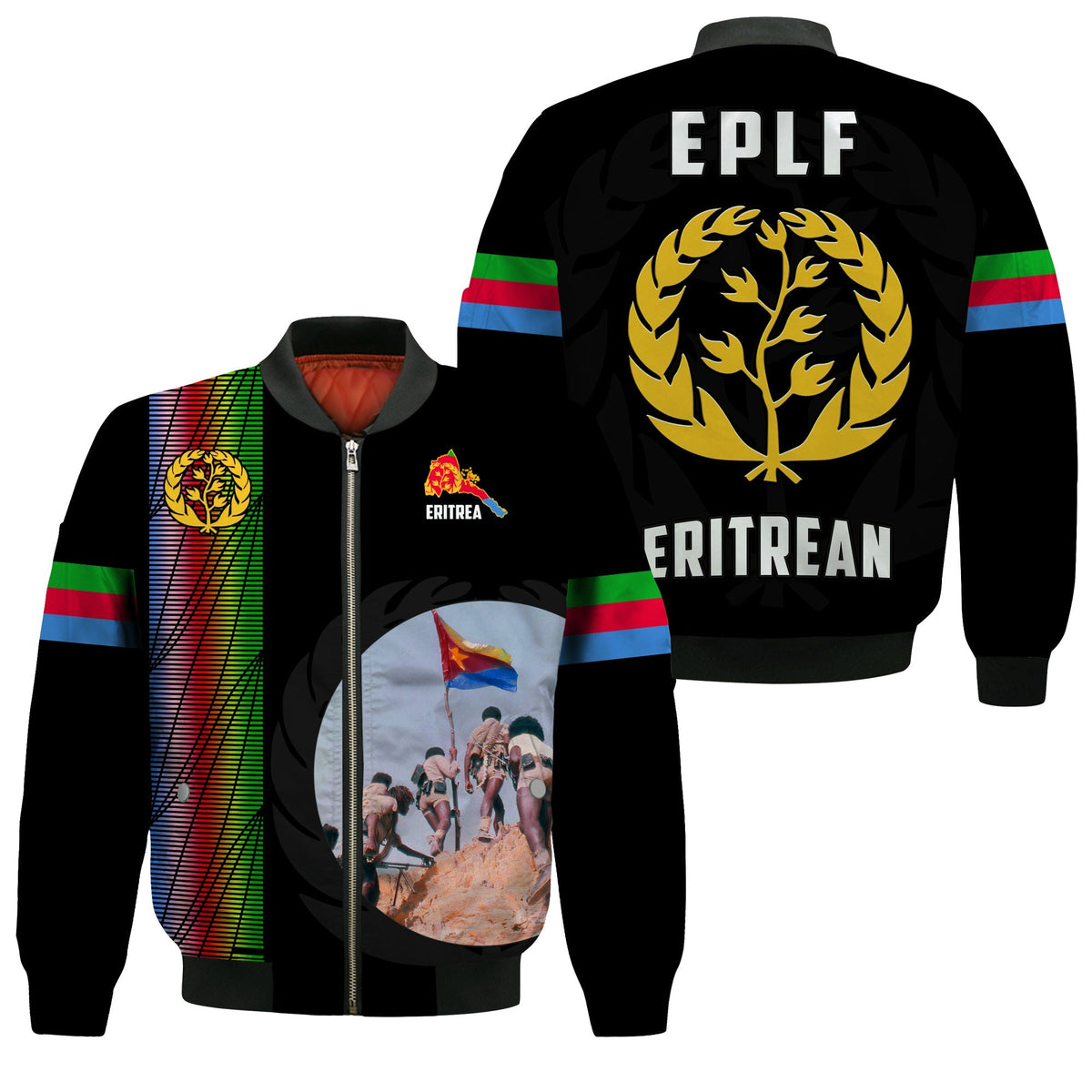 Eritrea EPLF Bomber Jacket Spirit Eritrean LT13 - Wonder Print Shop