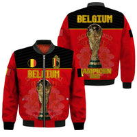 Belgium Football 2022 Bomber Jacket De Rode Duivels Sporty Style - Wonder Print Shop