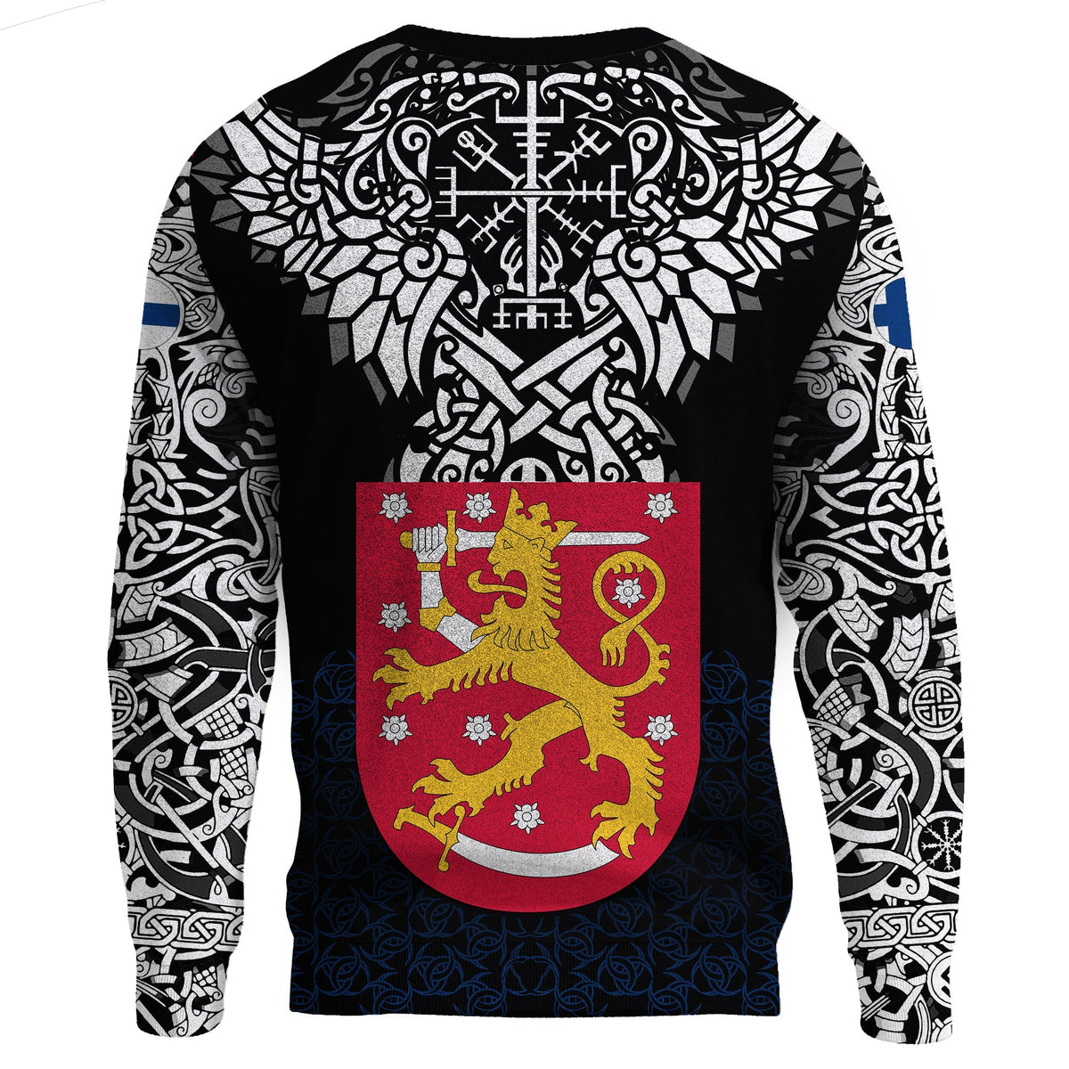 Viking Sweatshirt - Finland Viking Symbol RLT12 - Wonder Print Shop