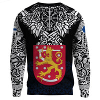Viking Sweatshirt - Finland Viking Symbol RLT12 - Wonder Print Shop
