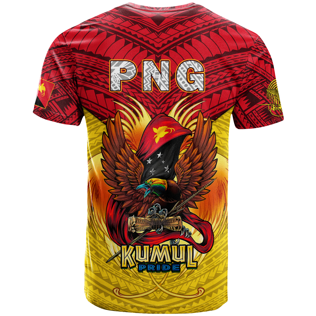 Papua New Guinea Rugby Kumul Pride T Shirt LT2 - Wonder Print Shop