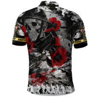 Skull Camo U.S Army Undying Love For The Motherland Polo Shirt LT2 - Wonder Print Shop