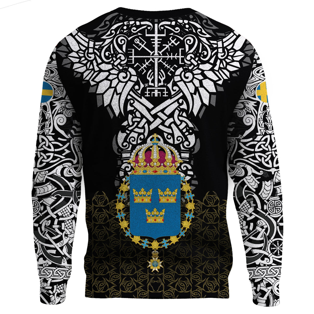 Viking Sweatshirt - Sweden Viking Symbol RLT12 - Wonder Print Shop