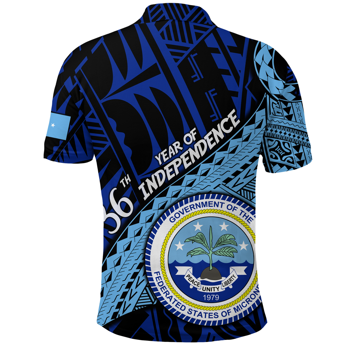 Custom FSM 36th Year Of Independence Polo Shirt LT2 - Wonder Print Shop