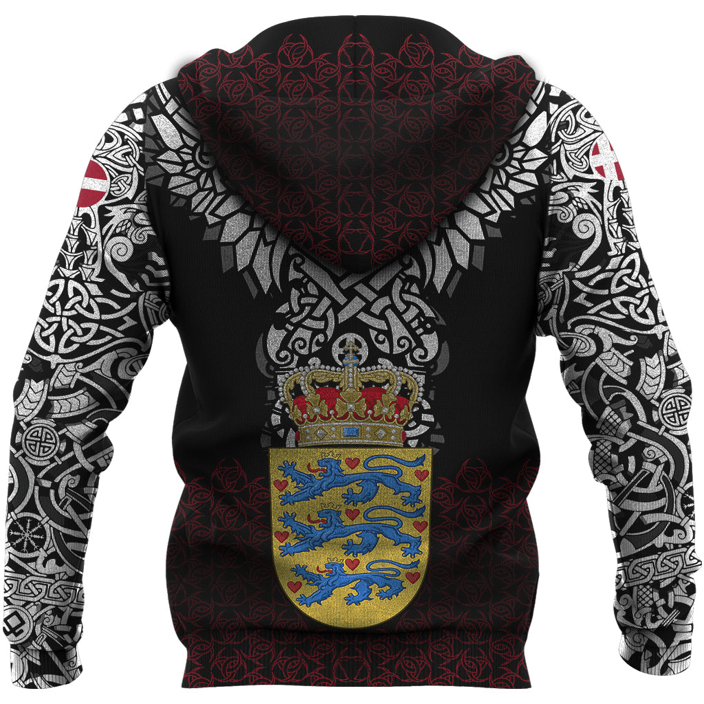 Viking Hoodie Denmark Viking Symbol RLT12 - Wonder Print Shop