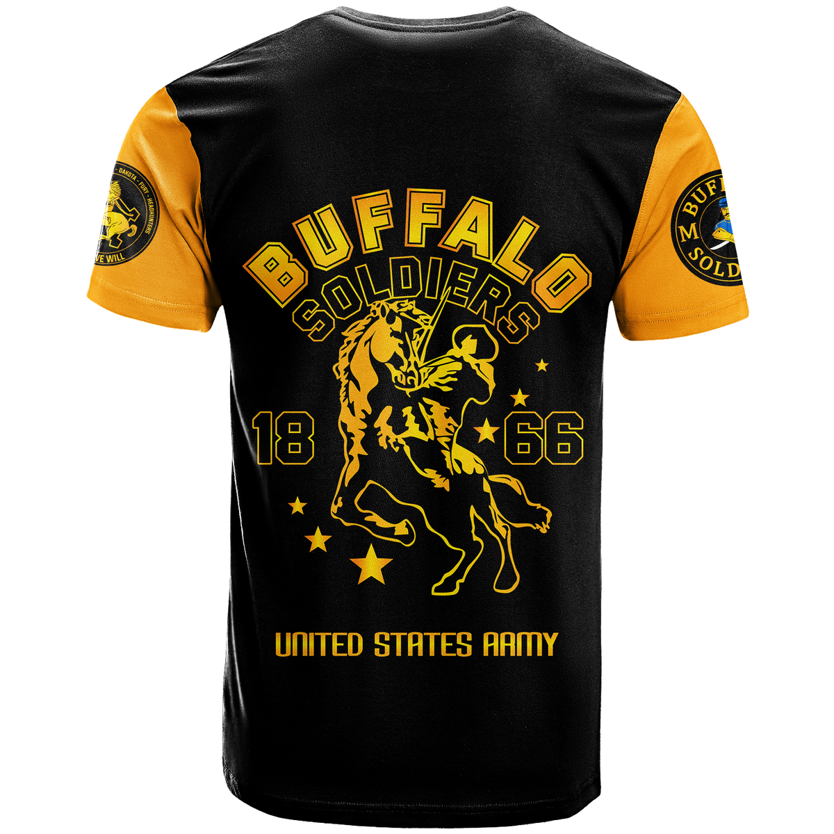 Buffalo Soldiers African American Legend Of The Black Soldiers T Shirt LT2 - Wonder Print Shop