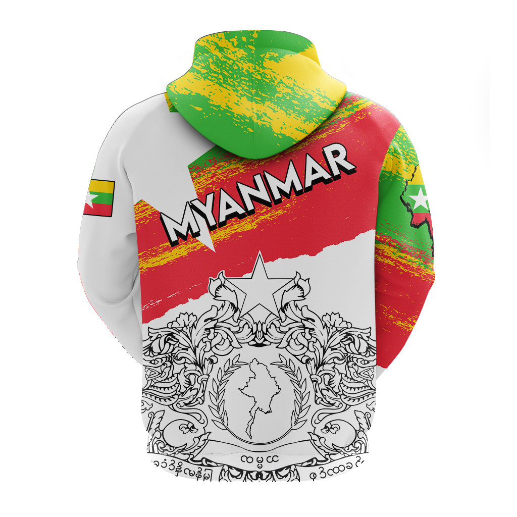 Myanmar Happy Independence Day Hoodie LT2 - Wonder Print Shop