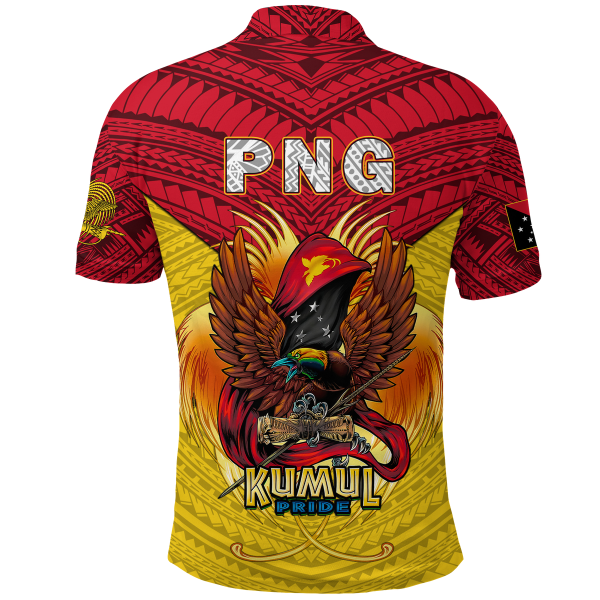 Papua New Guinea Rugby Kumul Pride Polo Shirt LT2 - Wonder Print Shop