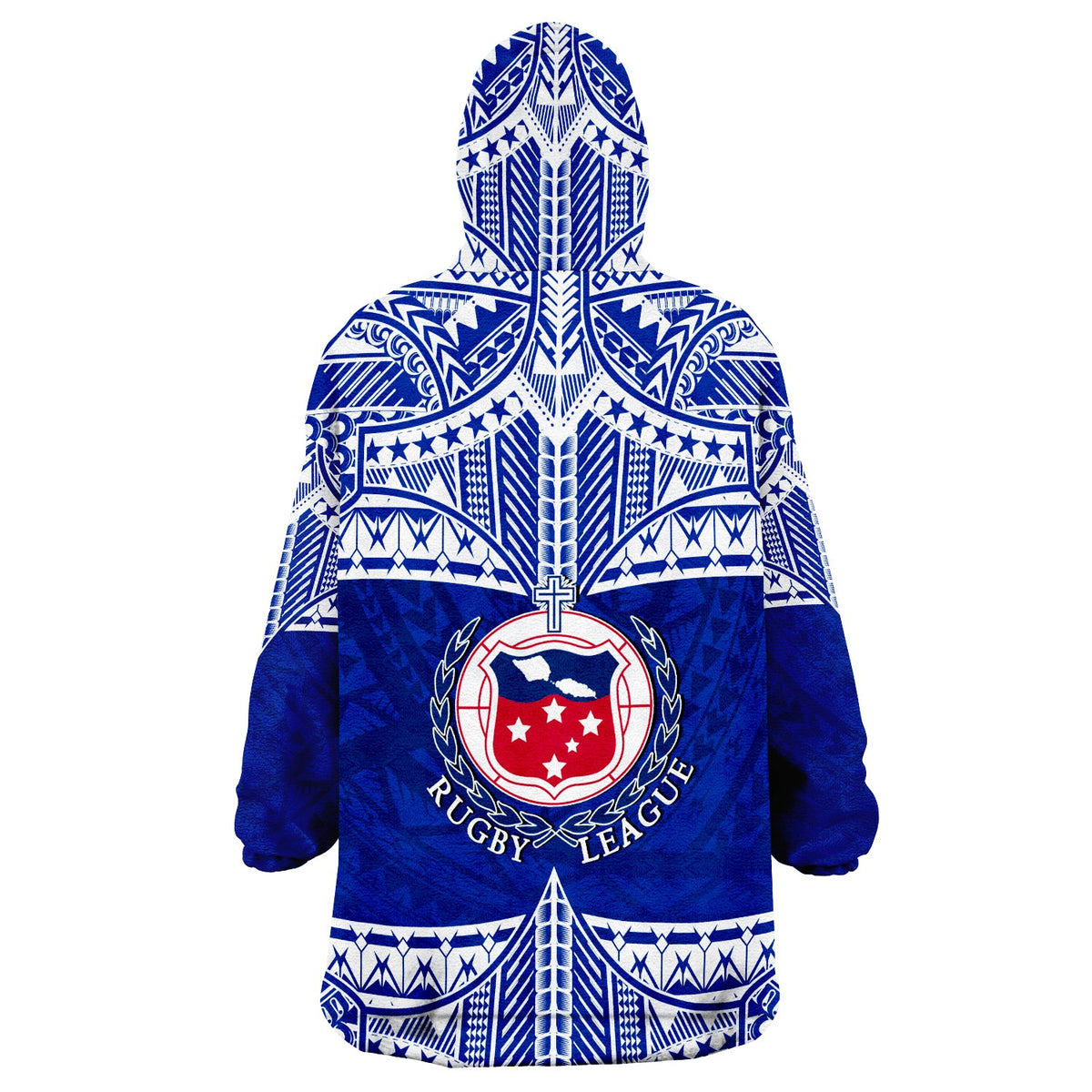 Toa Samoa Rugby Wearabla Blanket Hoodie Siva Tau LT6 - Wonder Print Shop