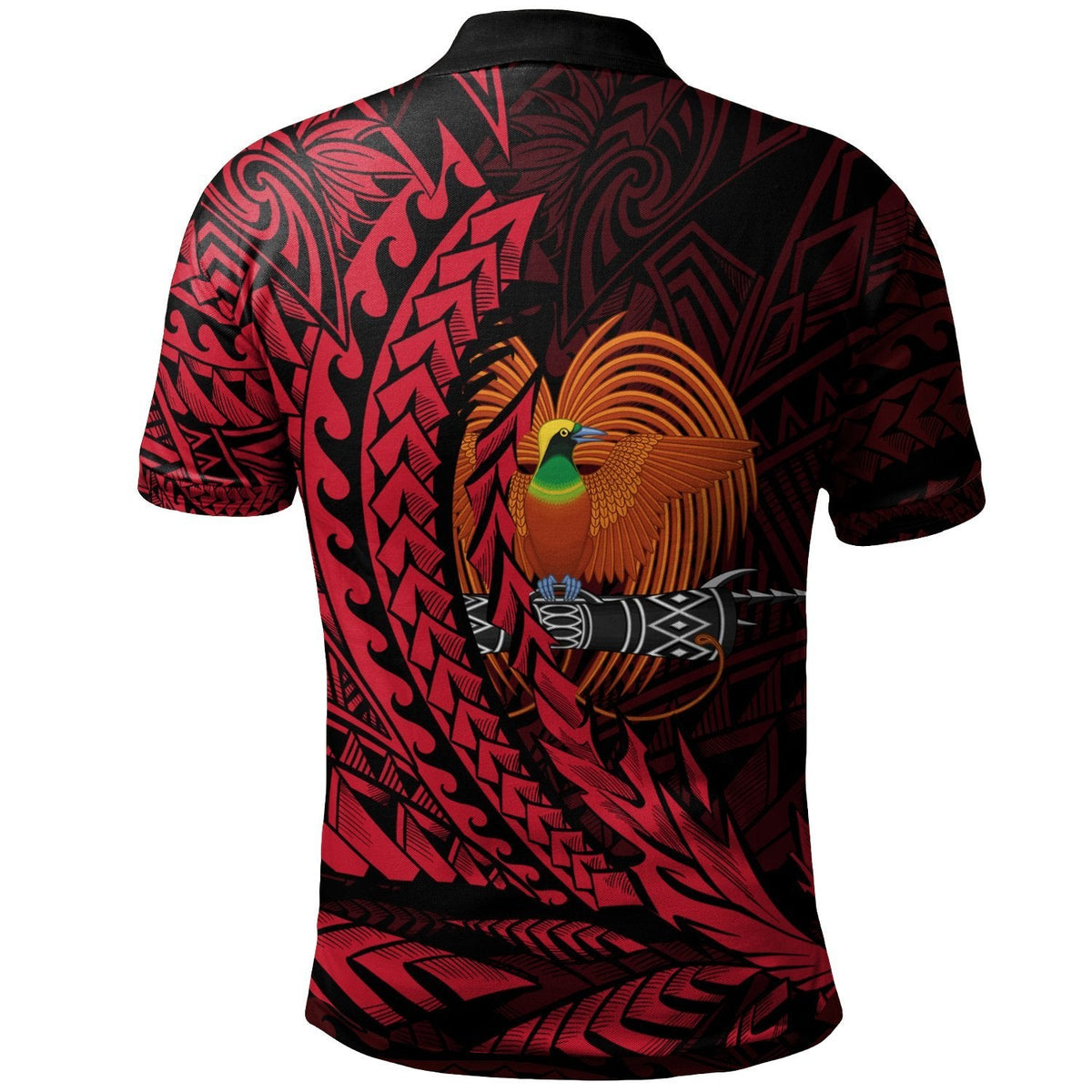 Papua New Guinea Polo Shirt Port Moresby Wings Style - Wonder Print Shop