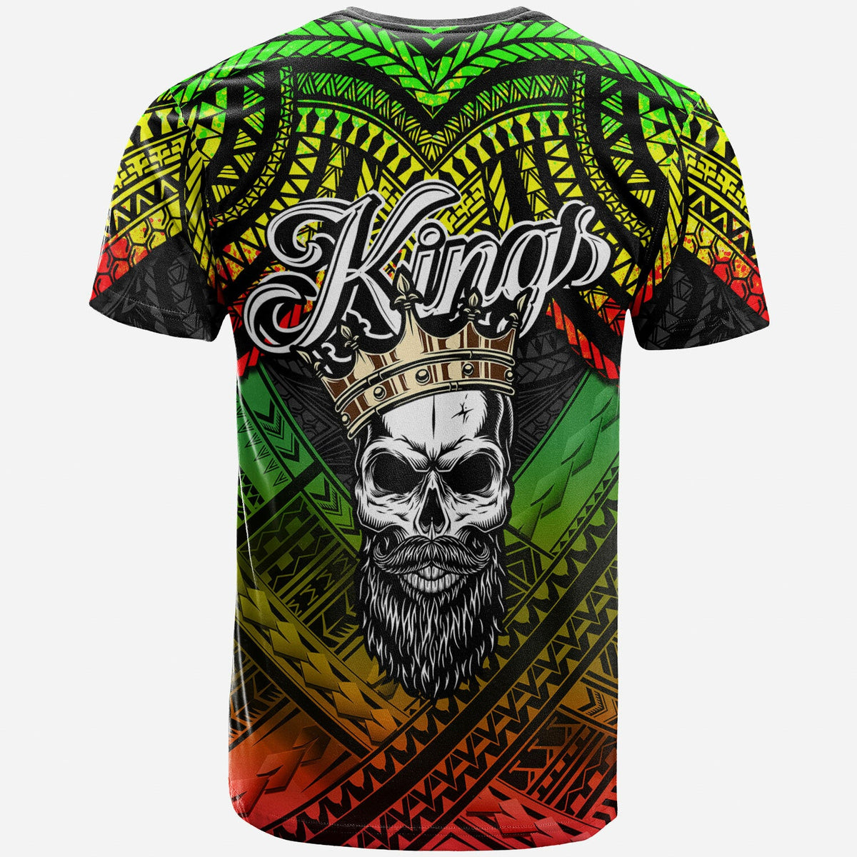 Custom Hawaii T Shirt The Kings Of Maui With Hawaiian Reggage Tribal Patterns T Shirt LT10 - Wonder Print Shop
