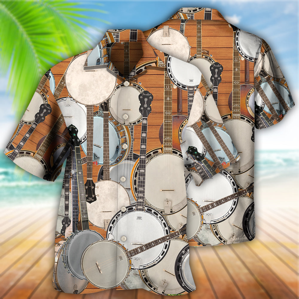 Banjo Music Love Life Style Hawaiian Shirt - Wonder Print Shop