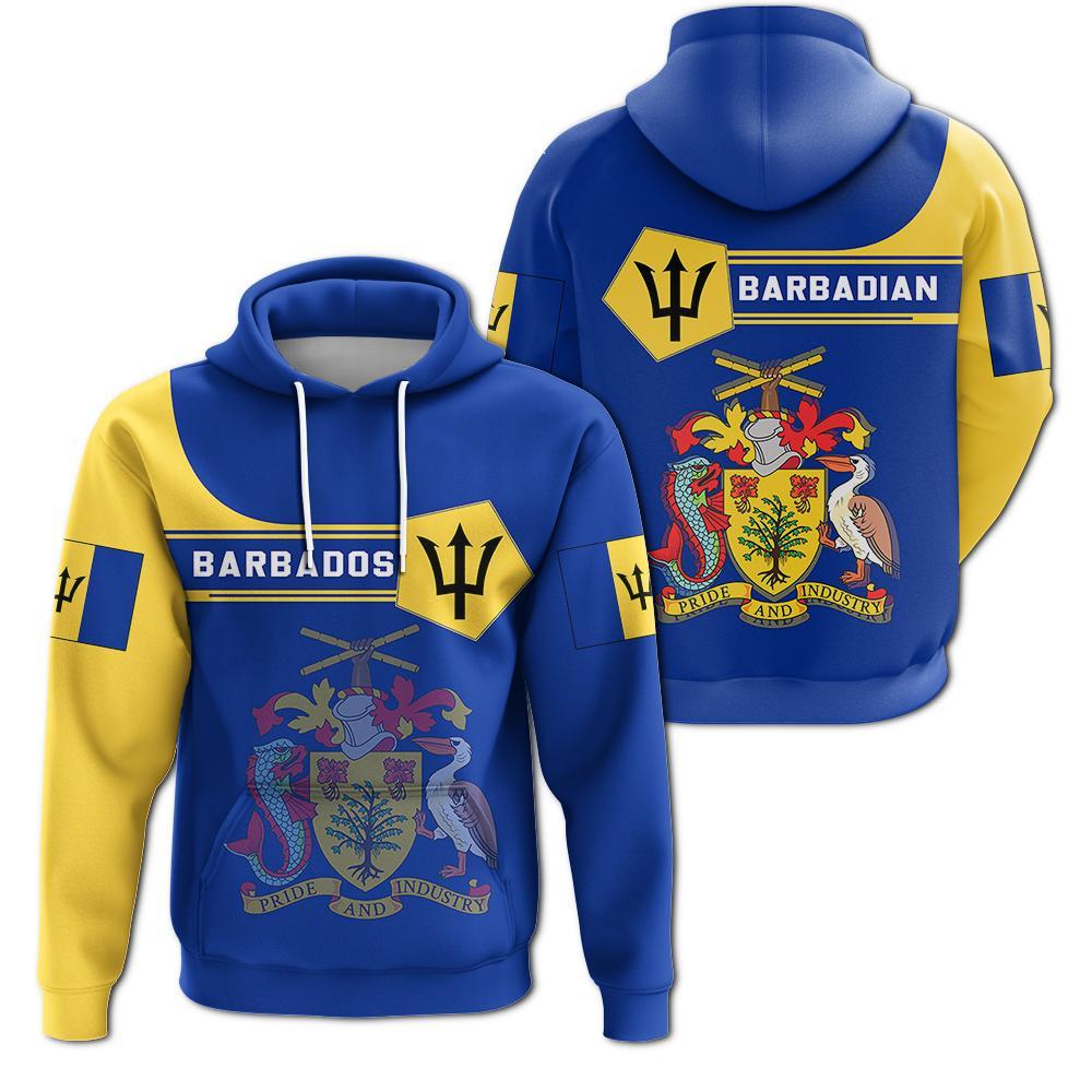 barbados-coat-of-arms-hoodie-spaint-style