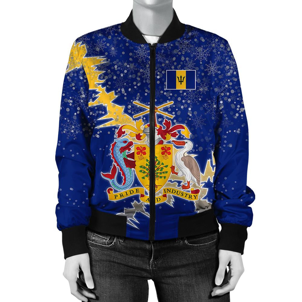 barbados-christmas-coat-of-arms-women-bomber-jacket-x-style