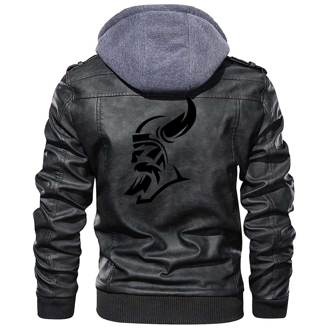 Viking Clothing Viking Barbarian Icon Zipper Leather Jacket RLT12 - Wonder Print Shop