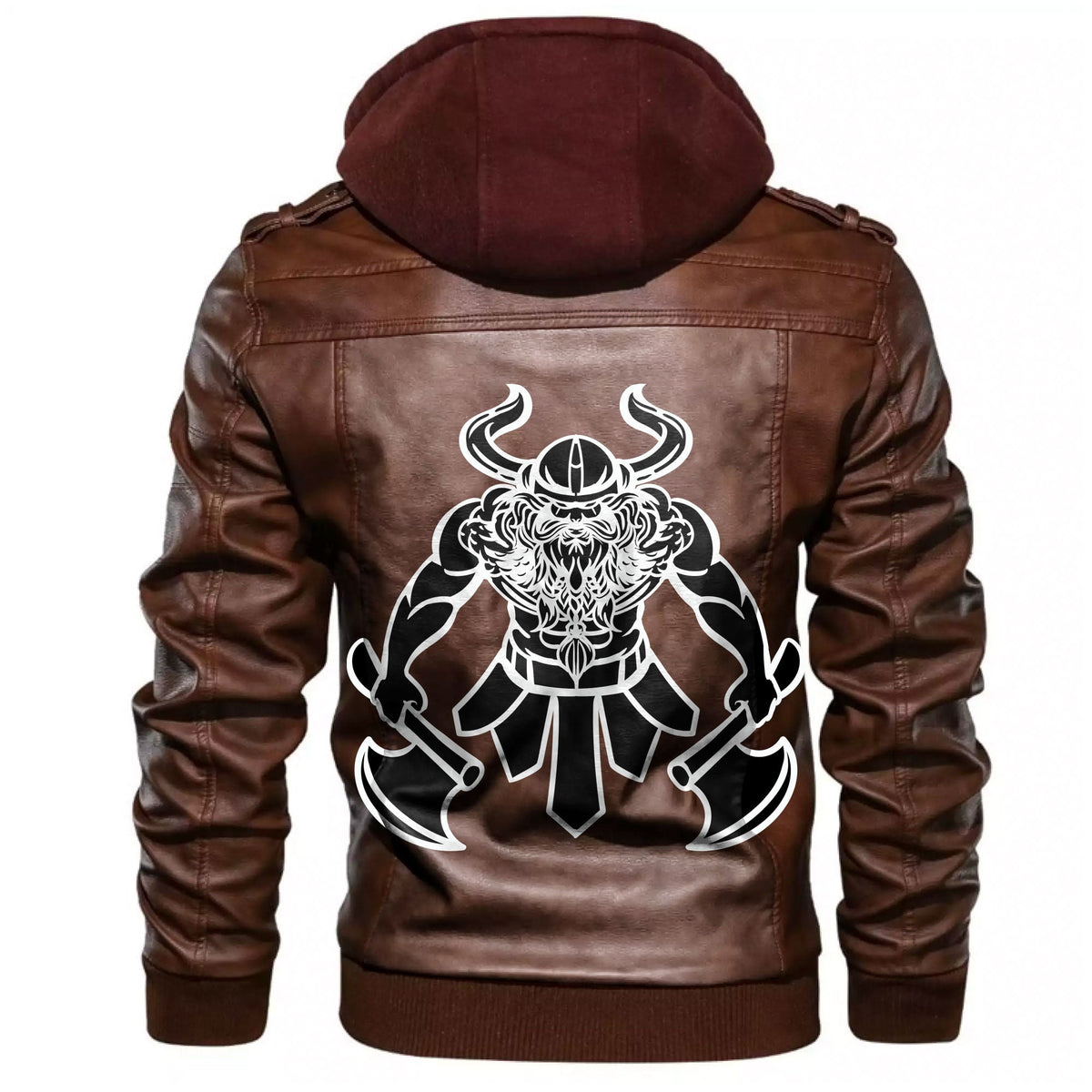 Viking Barbarian Knight Leather Jacket RLT12 - Wonder Print Shop