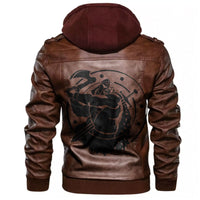 Viking Barbarian To Tattoo Leather Jacket RLT12 - Wonder Print Shop