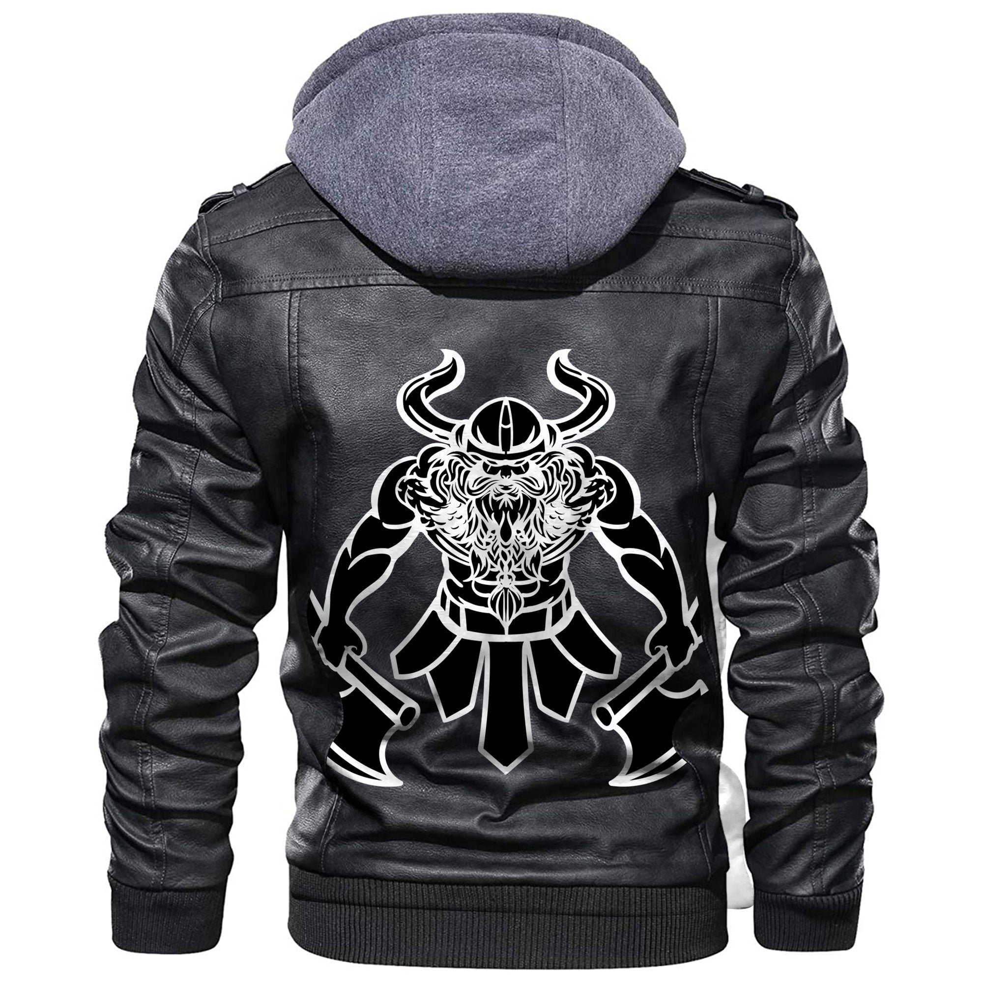 Viking Barbarian Knight Leather Jacket RLT12 - Wonder Print Shop