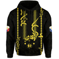 Philippines Hoodie Pechera With Side Barong Patterns - Wonder Print Shop