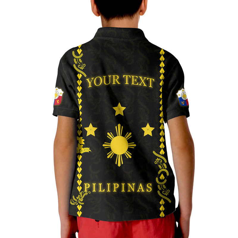 Custom Philippines Polo Shirt Pechera With Side Barong Patterns - Wonder Print Shop