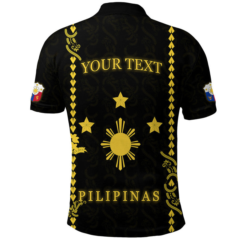 Custom Philippines Polo Shirt Pechera With Side Barong Patterns - Wonder Print Shop
