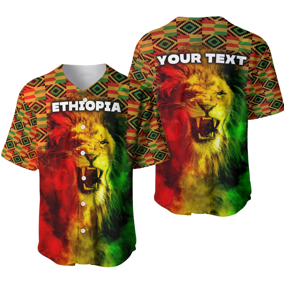 (Custom Personalised) Ethiopia Baseball Jerseys Special Style LT16 - Wonder Print Shop