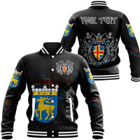 (Custom) Viking - land Flag and Map Baseball Jackets style Viking Geri and Freki RLT12 - Wonder Print Shop