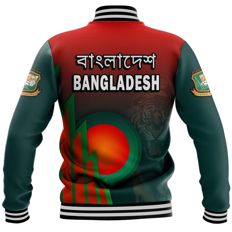 Bangladesh Bangla Tigers Cricket Baseball Jacket Tigers and Bangladesh Flag LT9 - Wonder Print Shop