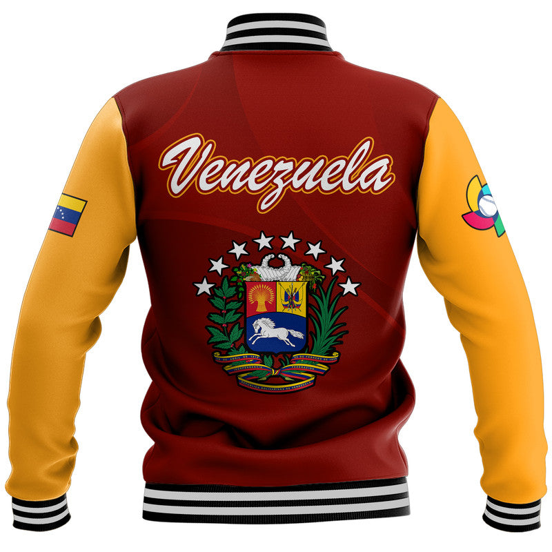 Venezuela Baseball 2023 Baseball Jacket Venezuela Coat Of Arms LT9 - Wonder Print Shop
