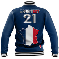 (Custom Personalised) France Rooster Les Bleus Football Baseball Jacket LT9 - Wonder Print Shop