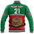 (Custom Personalised) Morocco Football Geometric Halftone Pattern Baseball Jacket LT9 - Wonder Print Shop